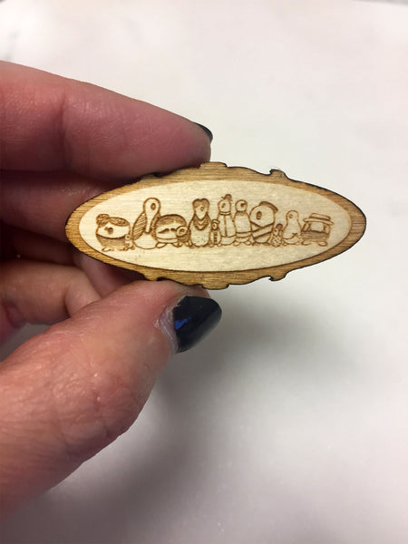 Group Portrait Lapel Pin